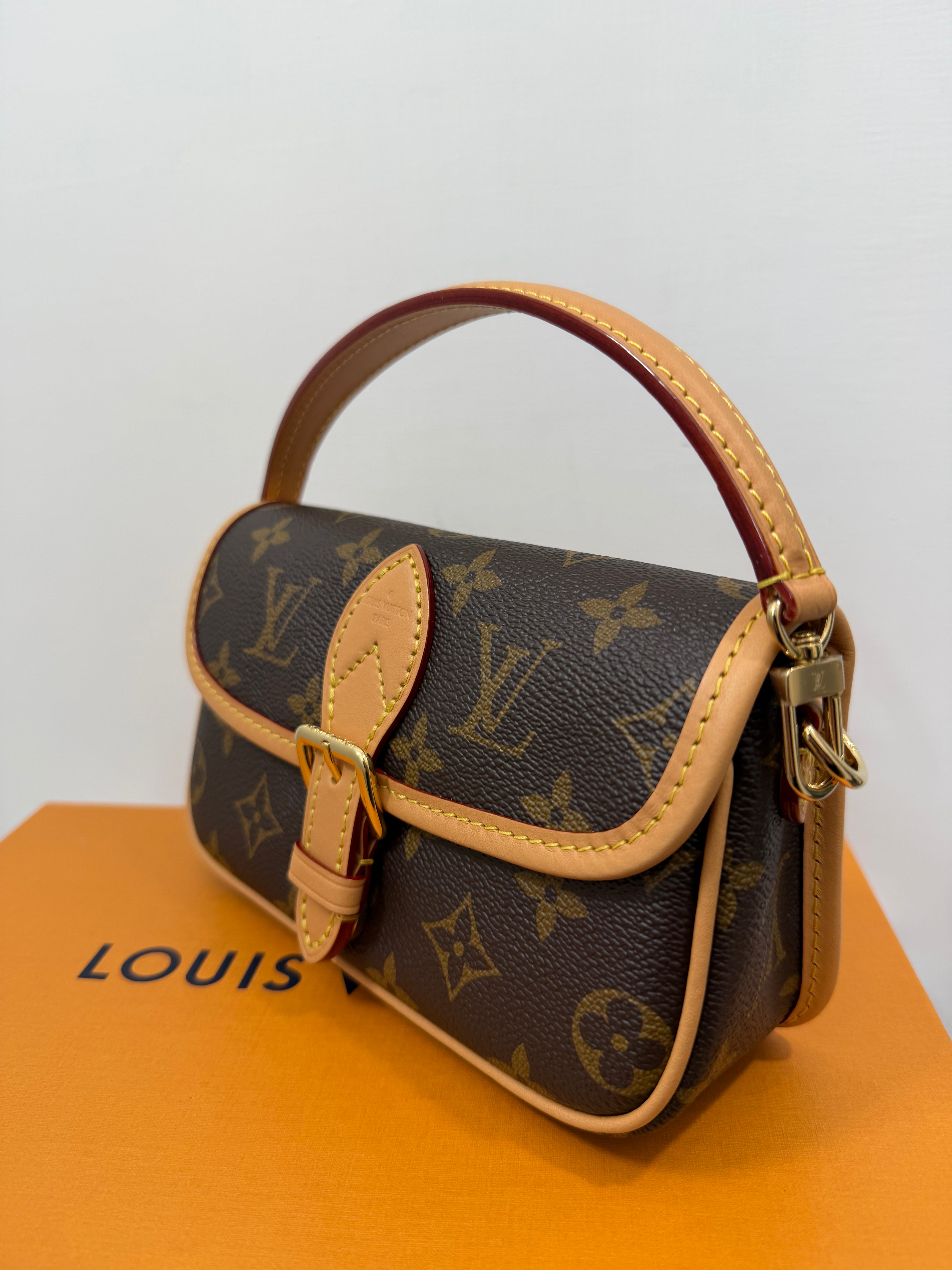 Borsa Louis Vuitton Nano Diane in tela Monogram