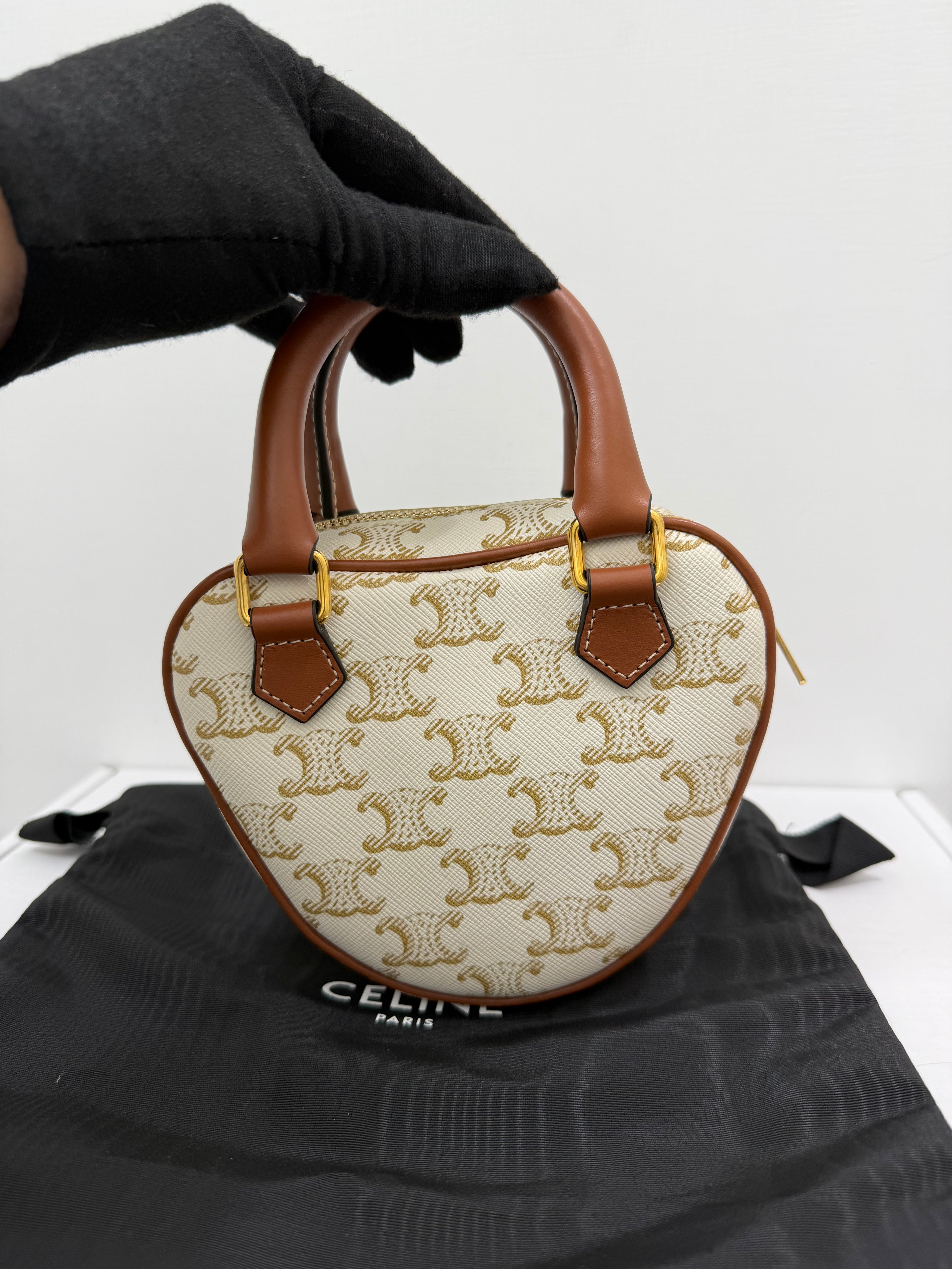 Borsa a tracolla Celine Heart Triomphe