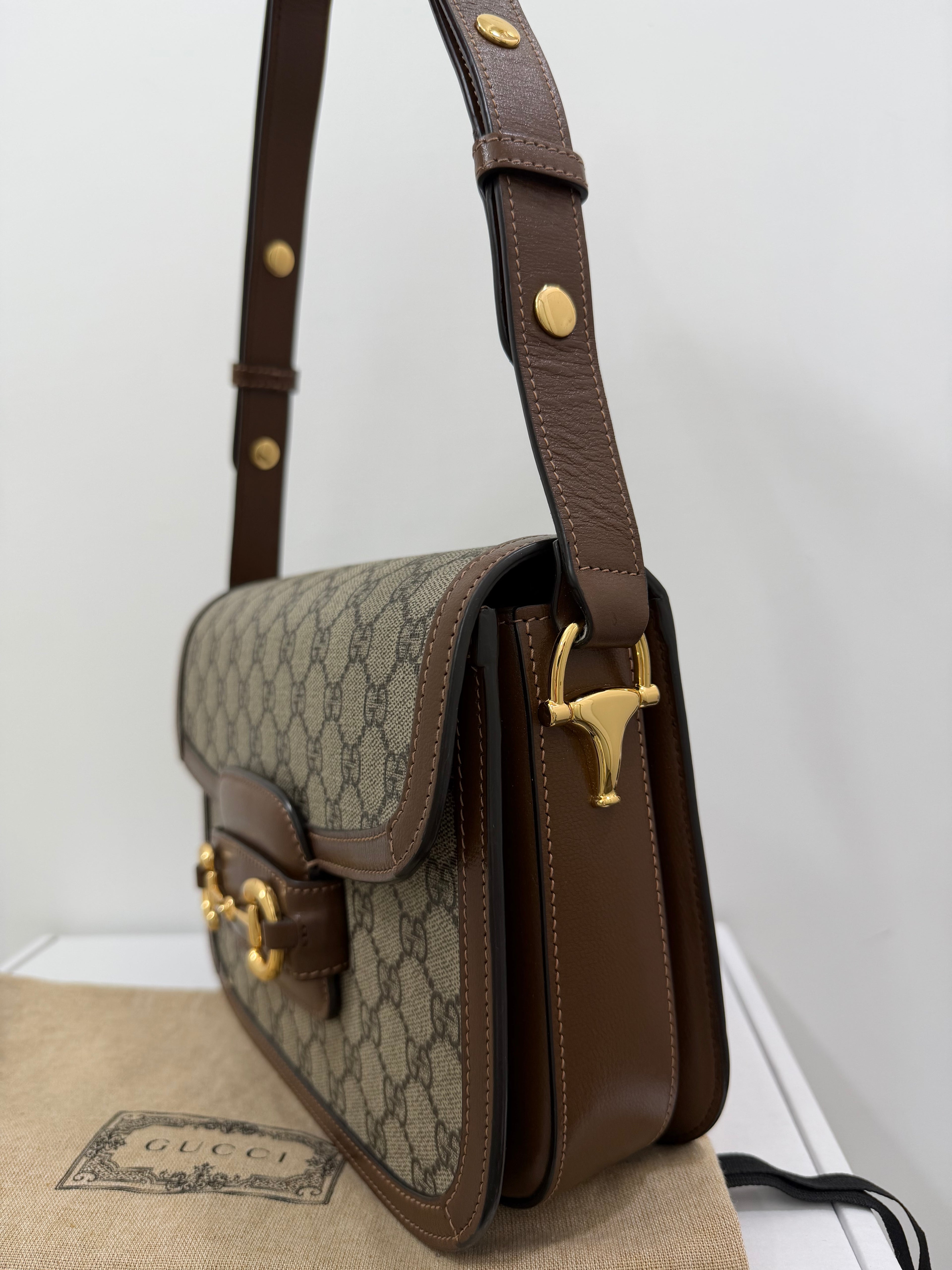 Borsa Gucci Horsebit 1955 GG Supreme