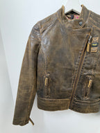 Giacca in pelle blauer #0050