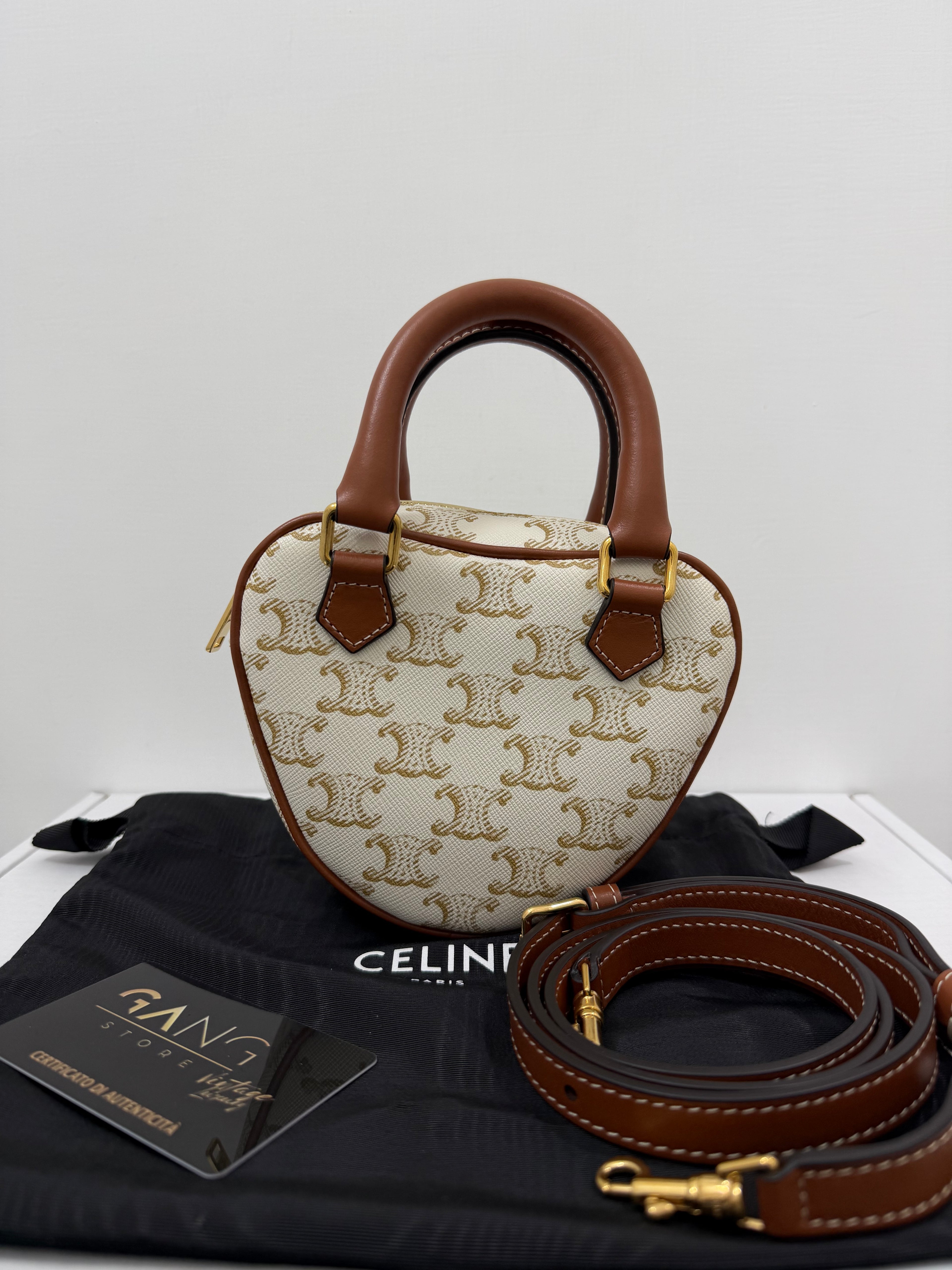 Borsa a tracolla Celine Heart Triomphe