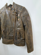 Giacca in pelle blauer #0050