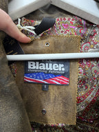 Giacca in pelle blauer #0050