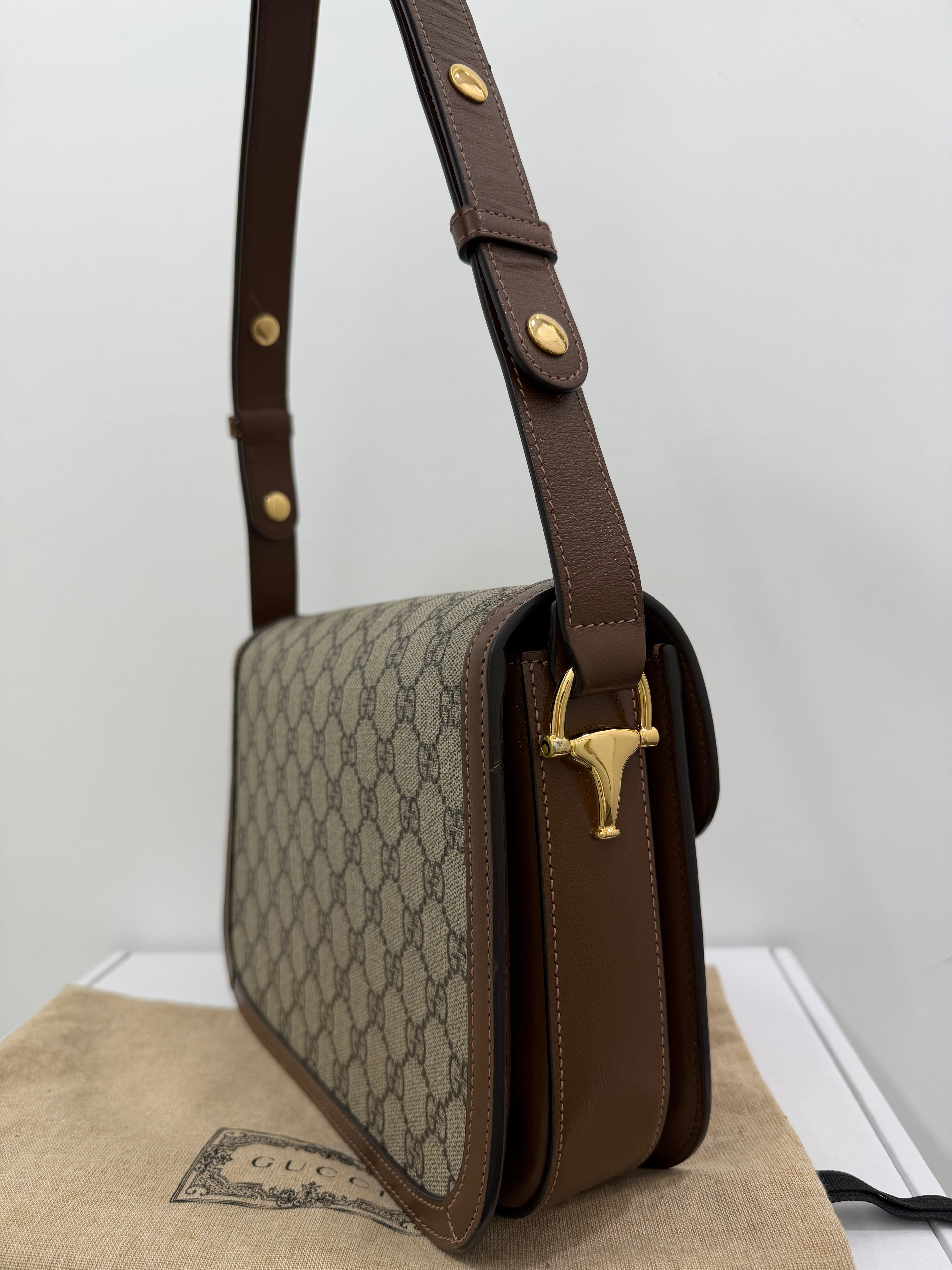 Borsa Gucci Horsebit 1955 GG Supreme