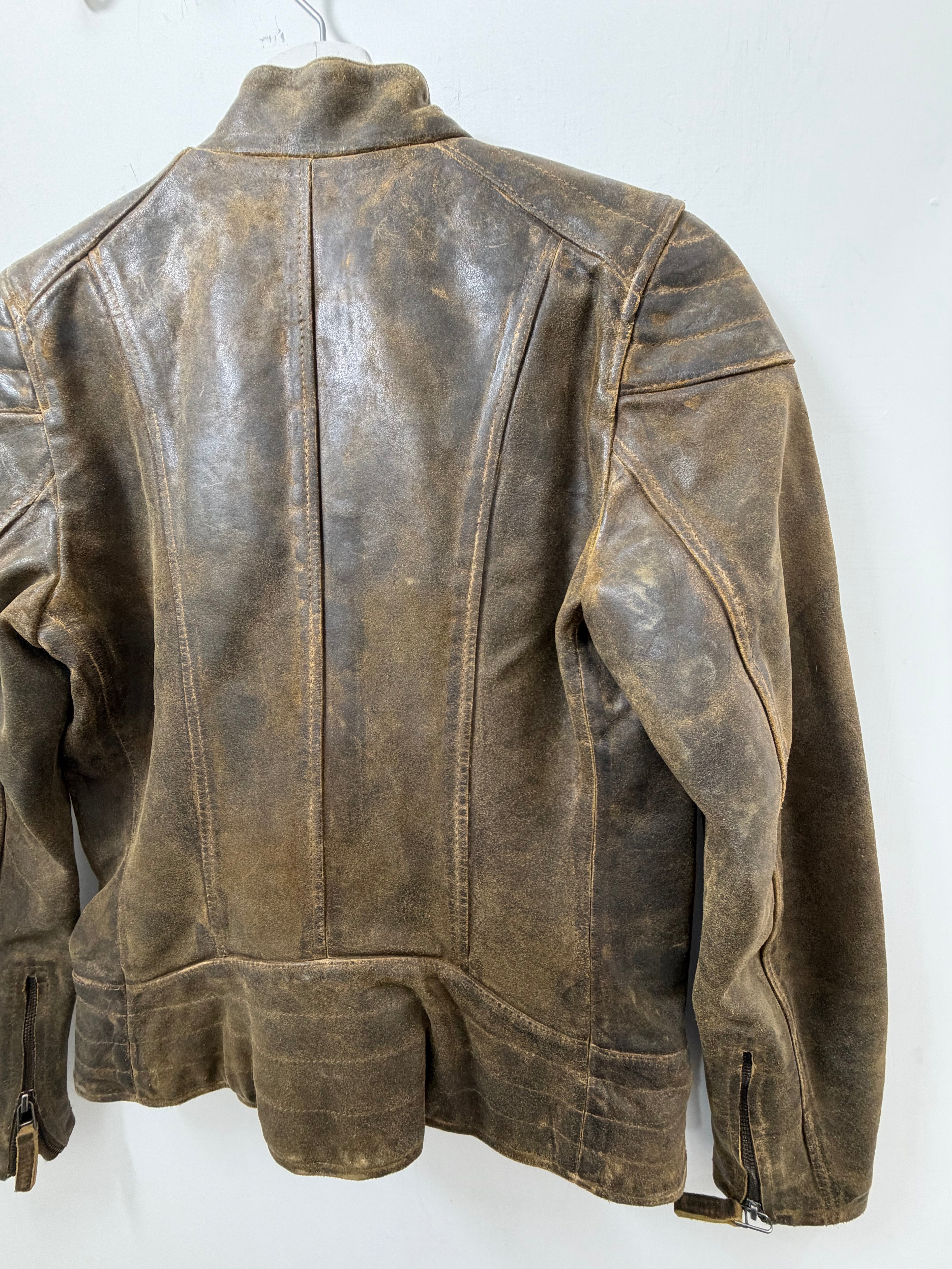 Giacca in pelle blauer #0050