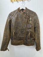 Giacca in pelle blauer #0050